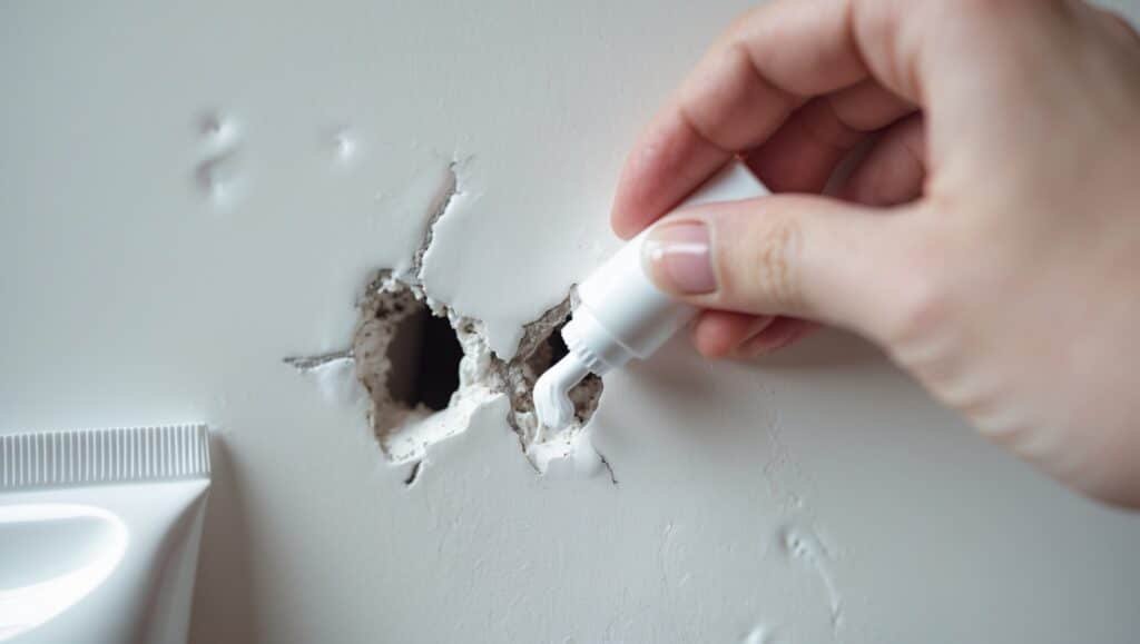 Use a Household Item (Toothpaste, Baking Soda, or Caulk)